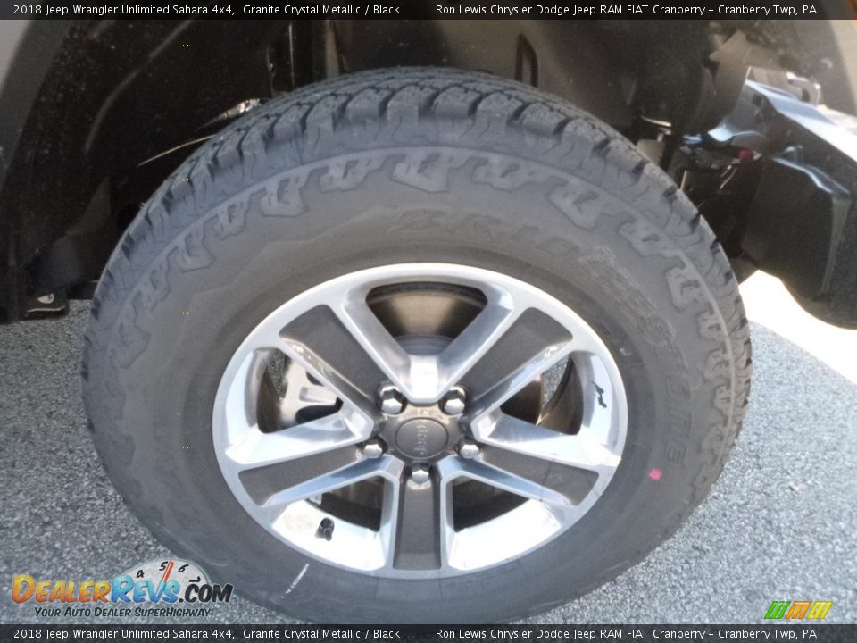 2018 Jeep Wrangler Unlimited Sahara 4x4 Granite Crystal Metallic / Black Photo #8