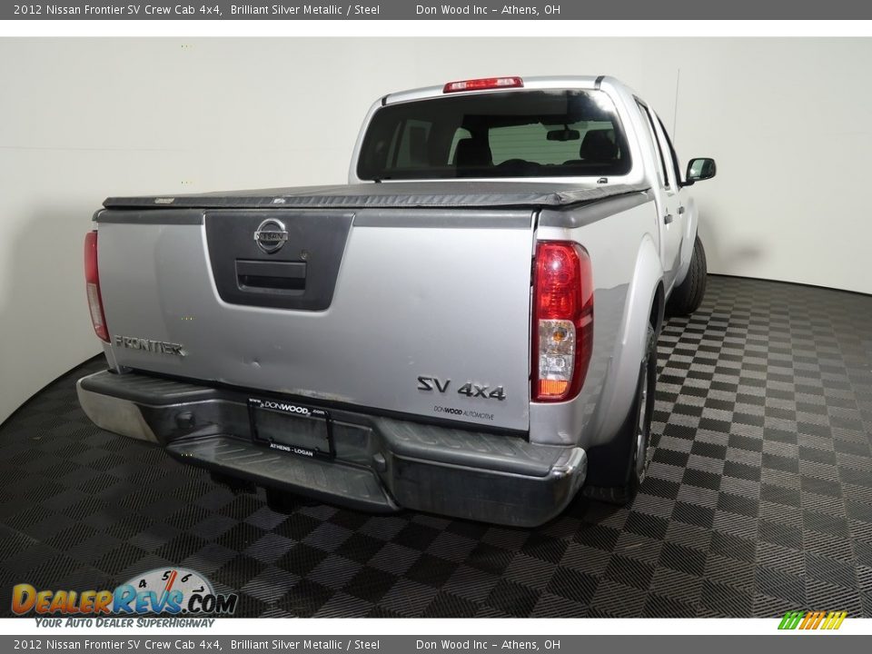 2012 Nissan Frontier SV Crew Cab 4x4 Brilliant Silver Metallic / Steel Photo #11