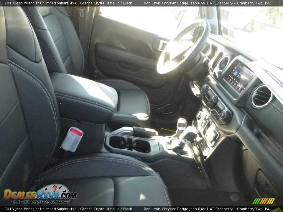 2018 Jeep Wrangler Unlimited Sahara 4x4 Granite Crystal Metallic / Black Photo #9