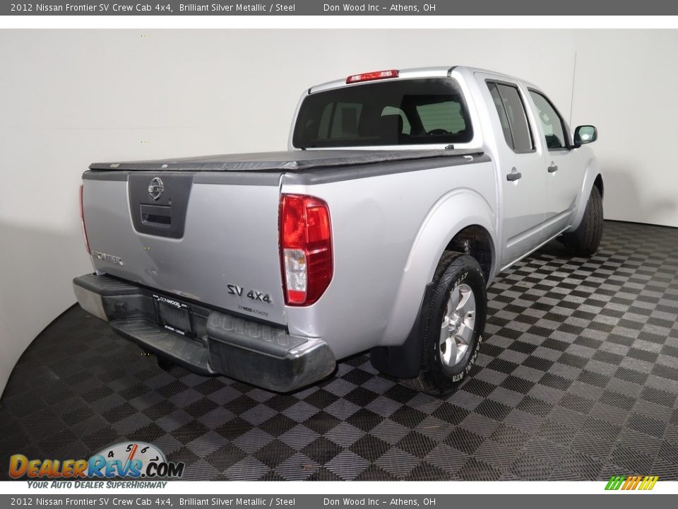 2012 Nissan Frontier SV Crew Cab 4x4 Brilliant Silver Metallic / Steel Photo #12