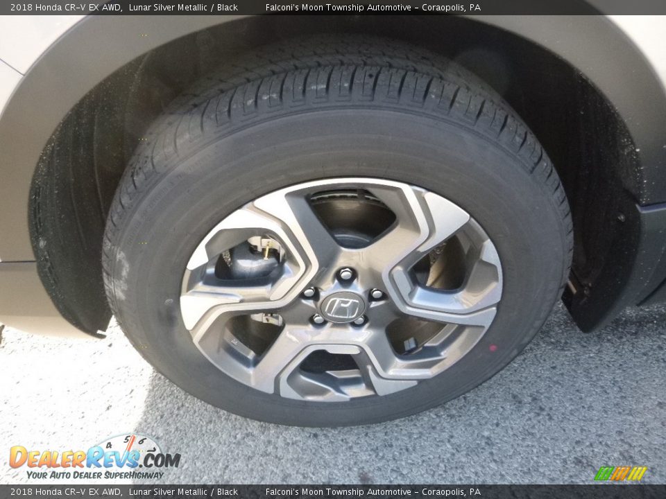 2018 Honda CR-V EX AWD Lunar Silver Metallic / Black Photo #7
