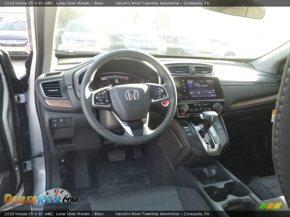 2018 Honda CR-V EX AWD Lunar Silver Metallic / Black Photo #10