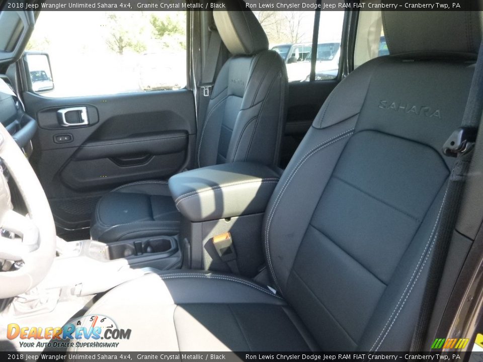 2018 Jeep Wrangler Unlimited Sahara 4x4 Granite Crystal Metallic / Black Photo #14