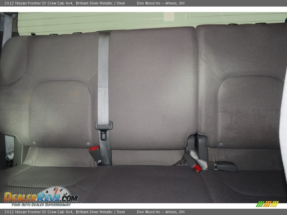 2012 Nissan Frontier SV Crew Cab 4x4 Brilliant Silver Metallic / Steel Photo #18