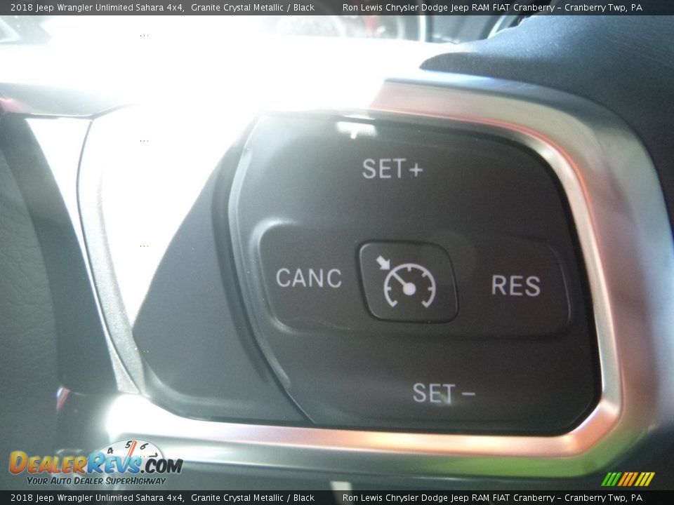 2018 Jeep Wrangler Unlimited Sahara 4x4 Granite Crystal Metallic / Black Photo #17