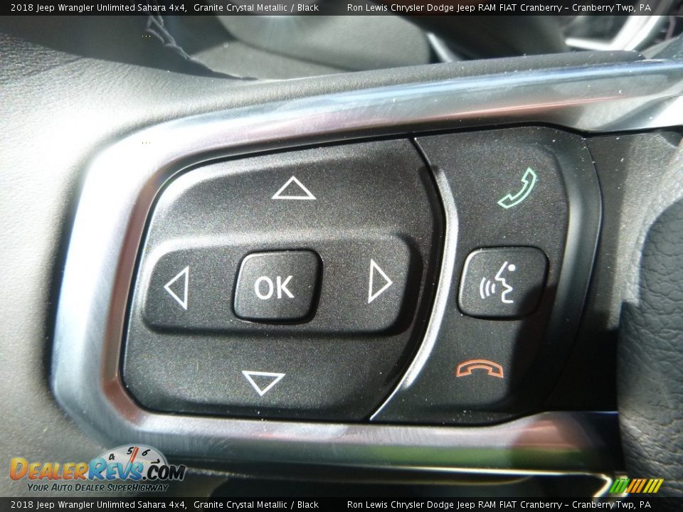 2018 Jeep Wrangler Unlimited Sahara 4x4 Granite Crystal Metallic / Black Photo #18