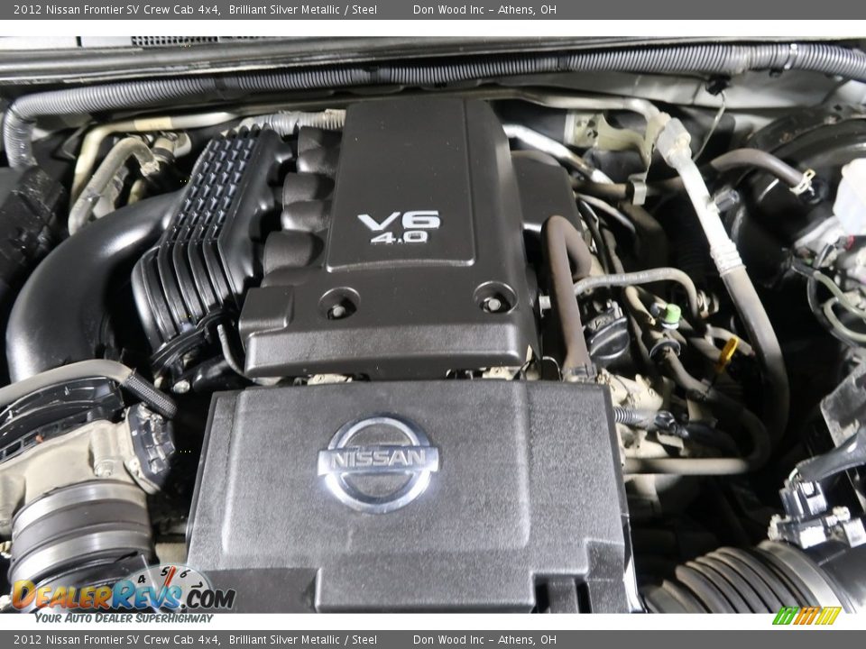 2012 Nissan Frontier SV Crew Cab 4x4 Brilliant Silver Metallic / Steel Photo #21