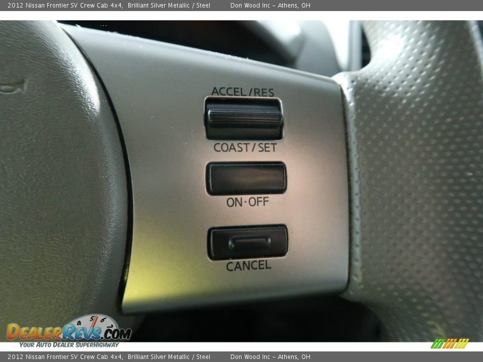 2012 Nissan Frontier SV Crew Cab 4x4 Brilliant Silver Metallic / Steel Photo #27