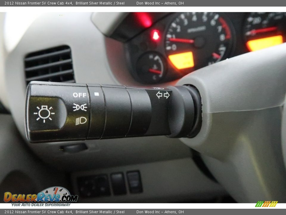 2012 Nissan Frontier SV Crew Cab 4x4 Brilliant Silver Metallic / Steel Photo #28