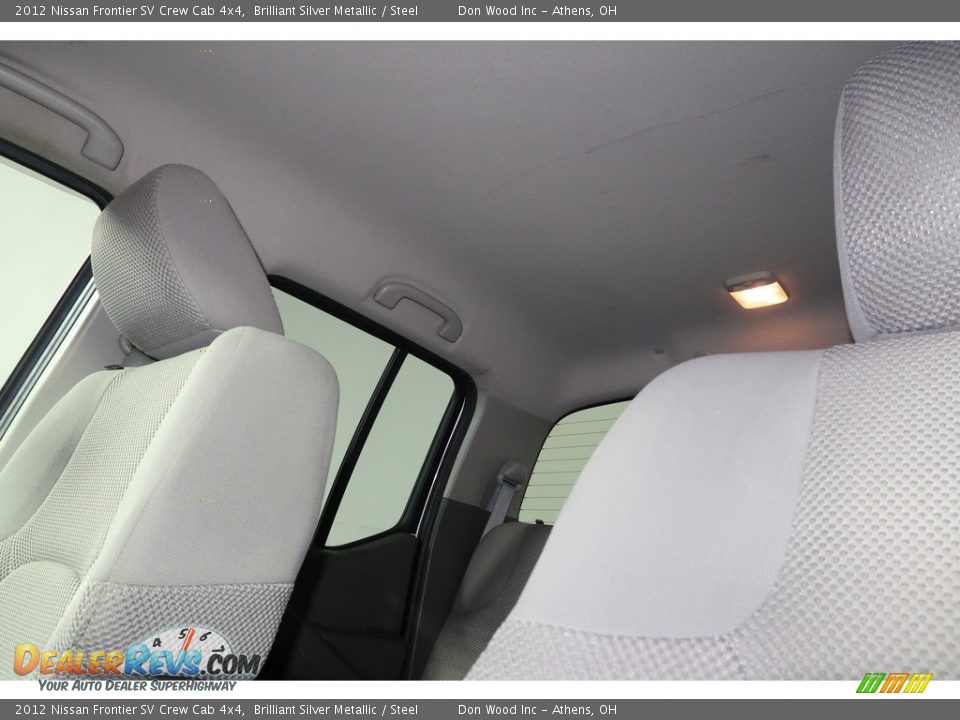 2012 Nissan Frontier SV Crew Cab 4x4 Brilliant Silver Metallic / Steel Photo #32