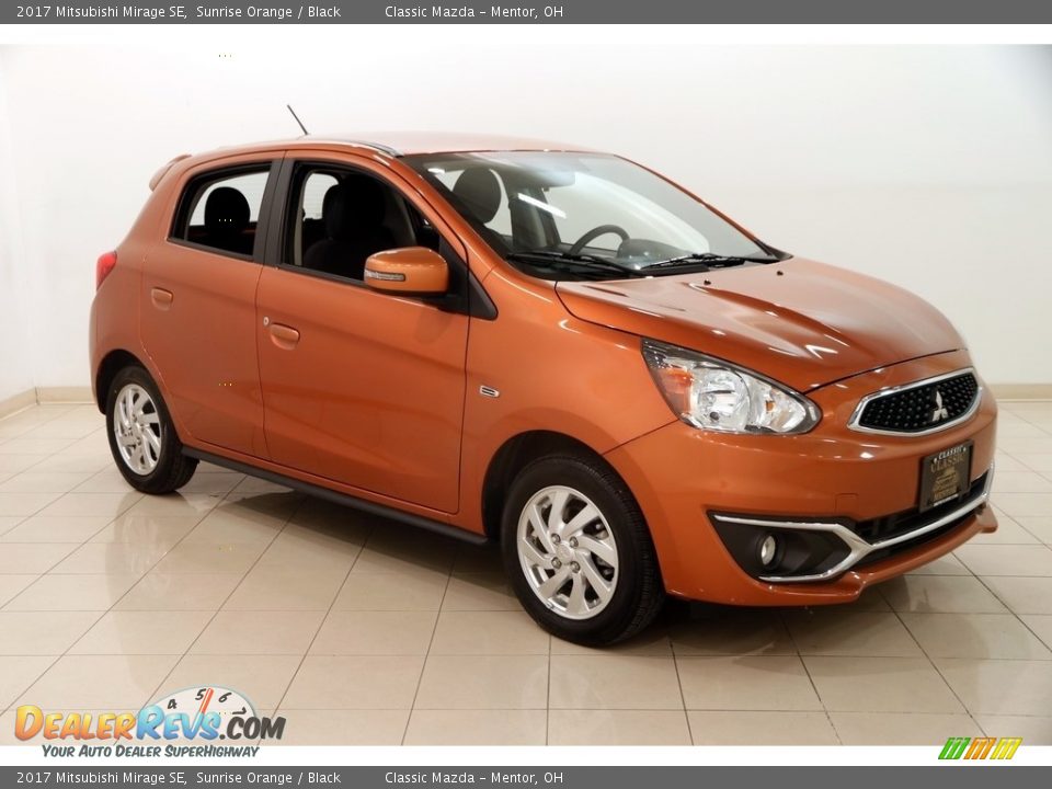 2017 Mitsubishi Mirage SE Sunrise Orange / Black Photo #1