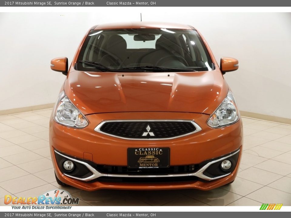 2017 Mitsubishi Mirage SE Sunrise Orange / Black Photo #2