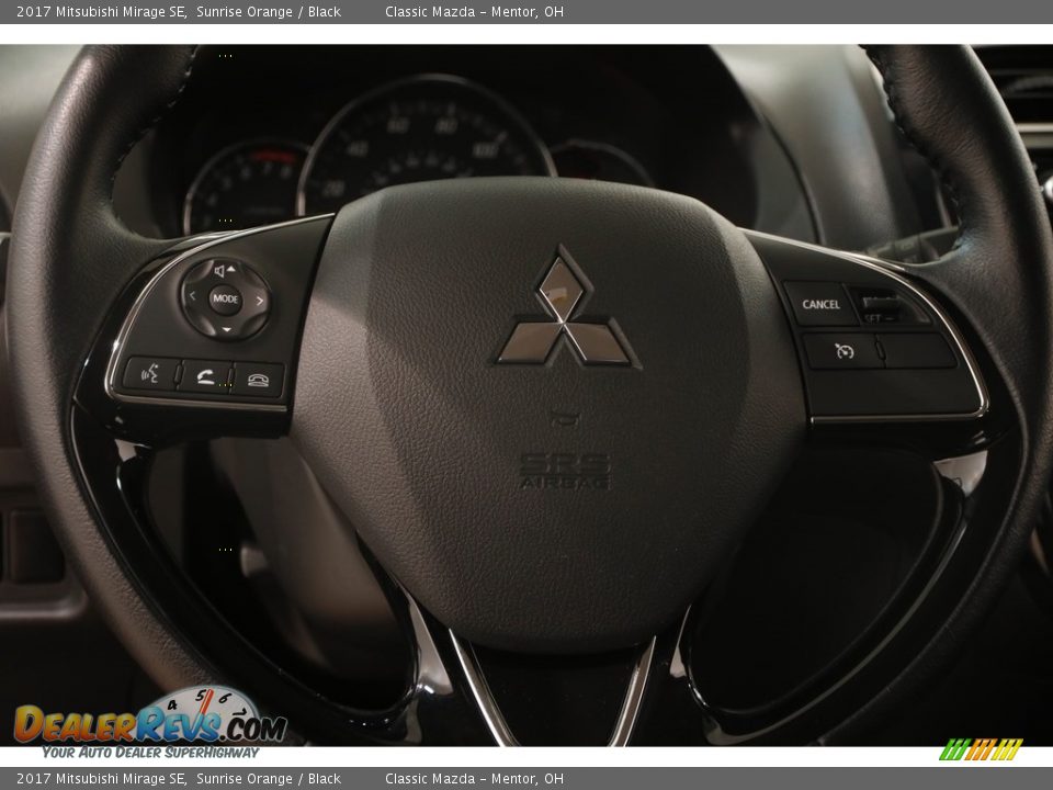 2017 Mitsubishi Mirage SE Sunrise Orange / Black Photo #6