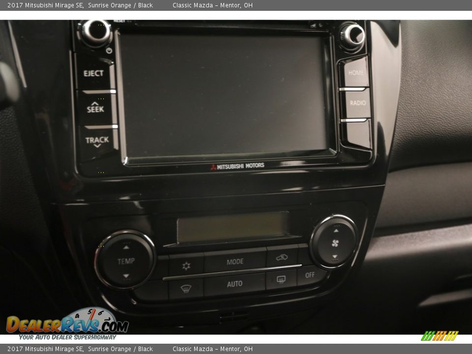 2017 Mitsubishi Mirage SE Sunrise Orange / Black Photo #8