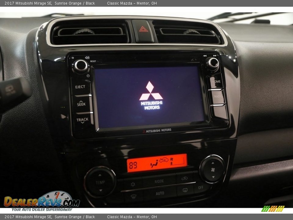2017 Mitsubishi Mirage SE Sunrise Orange / Black Photo #9