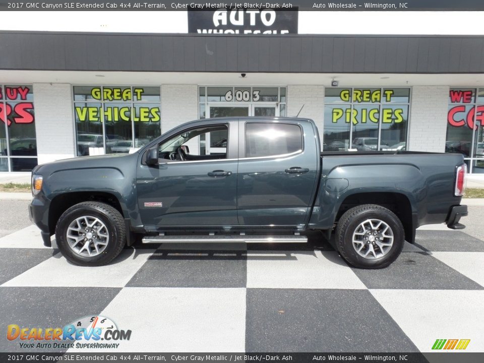 2017 GMC Canyon SLE Extended Cab 4x4 All-Terrain Cyber Gray Metallic / Jet Black/­Dark Ash Photo #1