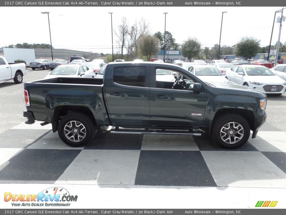 2017 GMC Canyon SLE Extended Cab 4x4 All-Terrain Cyber Gray Metallic / Jet Black/­Dark Ash Photo #3