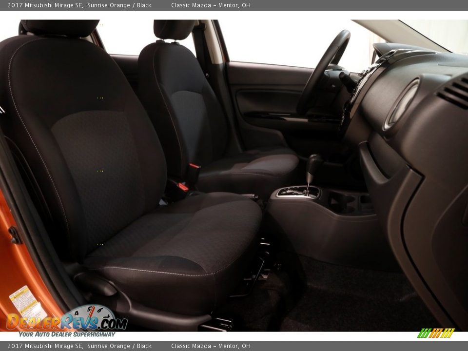 2017 Mitsubishi Mirage SE Sunrise Orange / Black Photo #14