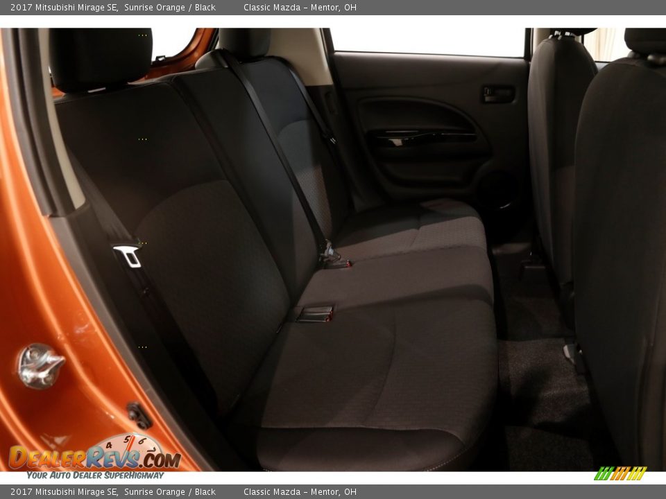 2017 Mitsubishi Mirage SE Sunrise Orange / Black Photo #15
