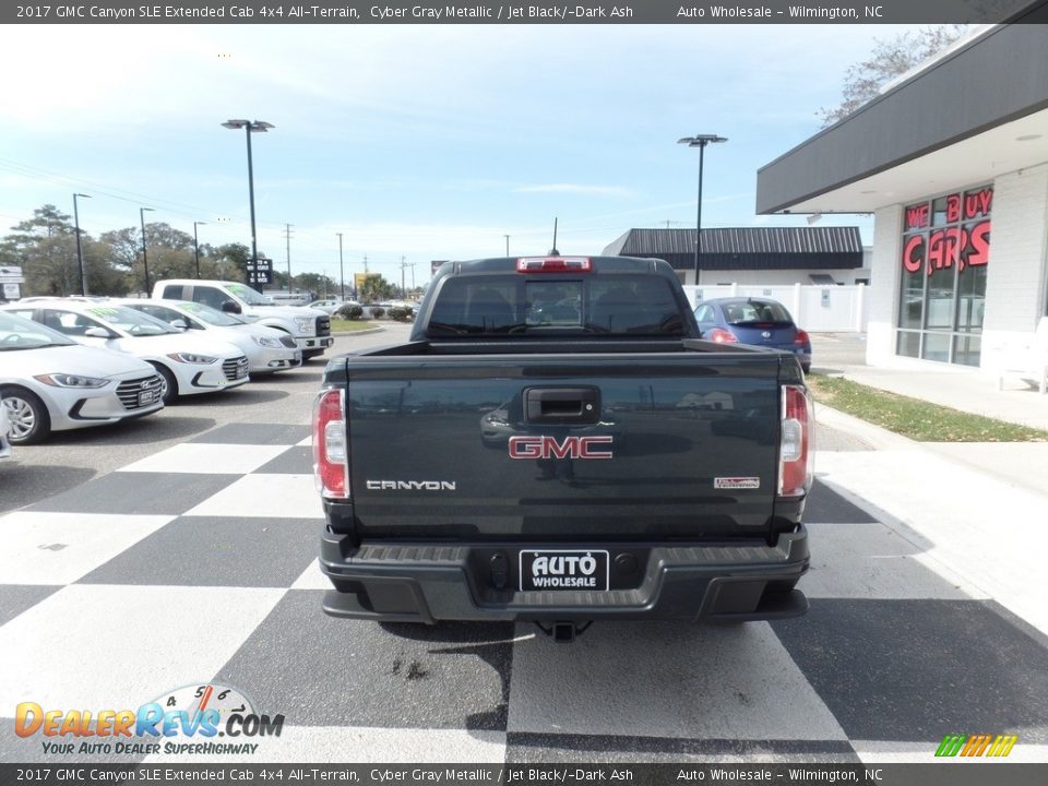 2017 GMC Canyon SLE Extended Cab 4x4 All-Terrain Cyber Gray Metallic / Jet Black/­Dark Ash Photo #4