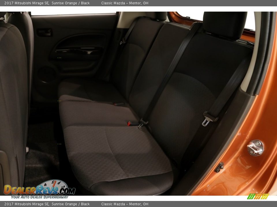 2017 Mitsubishi Mirage SE Sunrise Orange / Black Photo #16