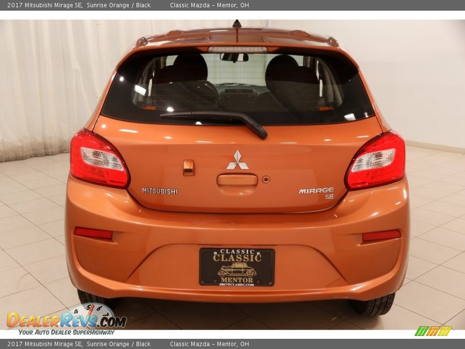2017 Mitsubishi Mirage SE Sunrise Orange / Black Photo #17