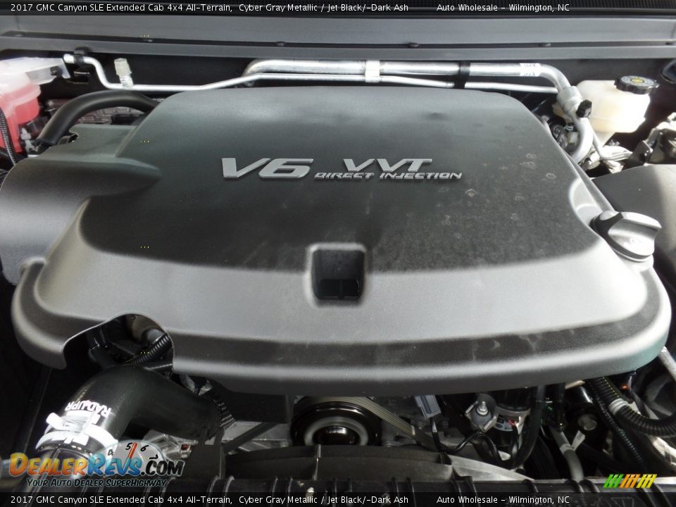 2017 GMC Canyon SLE Extended Cab 4x4 All-Terrain Cyber Gray Metallic / Jet Black/­Dark Ash Photo #6