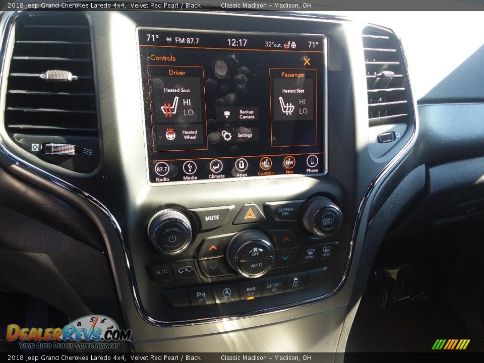 2018 Jeep Grand Cherokee Laredo 4x4 Velvet Red Pearl / Black Photo #8