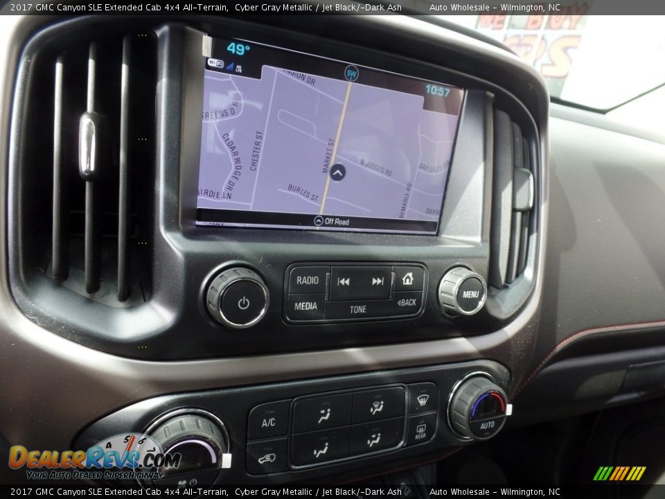 2017 GMC Canyon SLE Extended Cab 4x4 All-Terrain Cyber Gray Metallic / Jet Black/­Dark Ash Photo #17