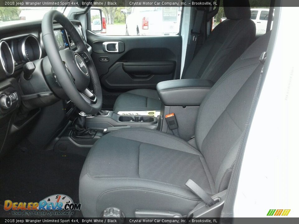 2018 Jeep Wrangler Unlimited Sport 4x4 Bright White / Black Photo #9