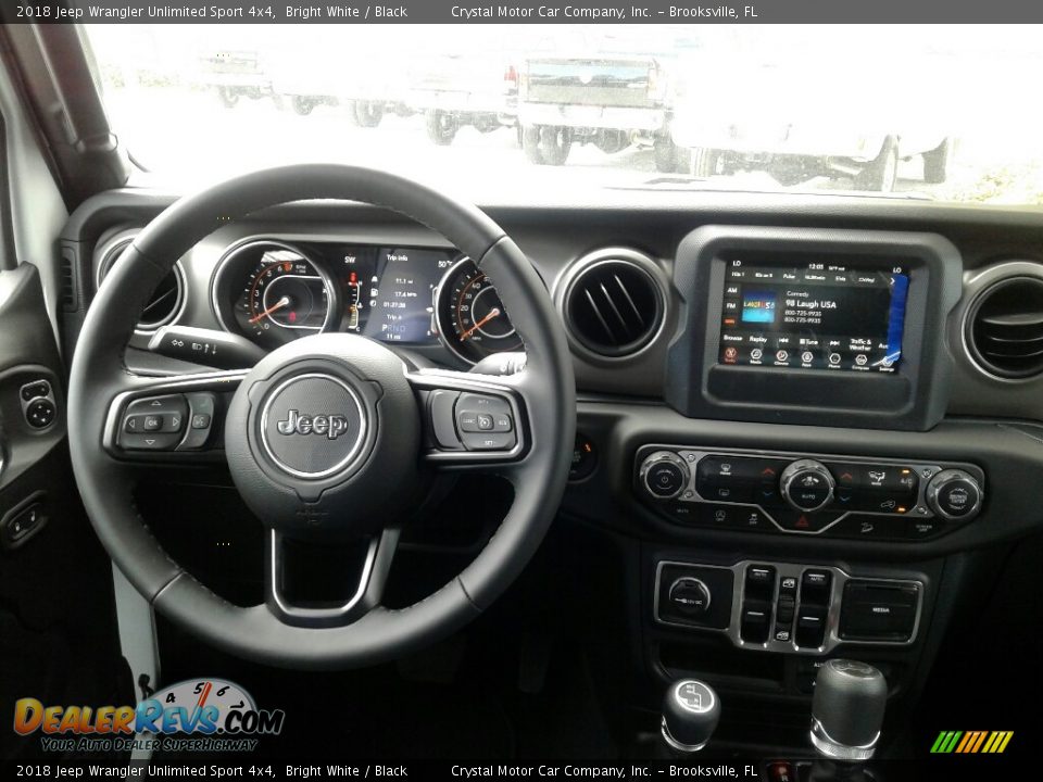 2018 Jeep Wrangler Unlimited Sport 4x4 Bright White / Black Photo #13