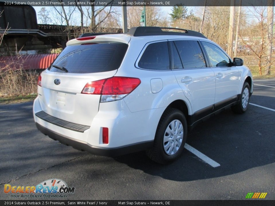 2014 Subaru Outback 2.5i Premium Satin White Pearl / Ivory Photo #6