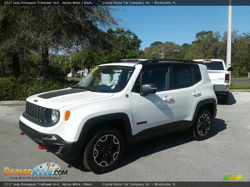 2017 Jeep Renegade Trailhawk 4x4 Alpine White / Black Photo #1