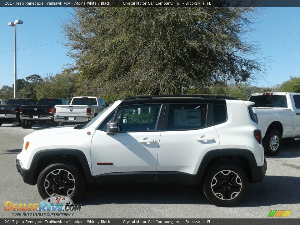 2017 Jeep Renegade Trailhawk 4x4 Alpine White / Black Photo #2