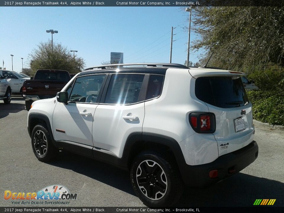 2017 Jeep Renegade Trailhawk 4x4 Alpine White / Black Photo #3