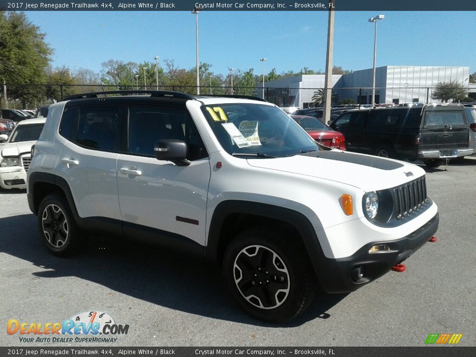 2017 Jeep Renegade Trailhawk 4x4 Alpine White / Black Photo #7