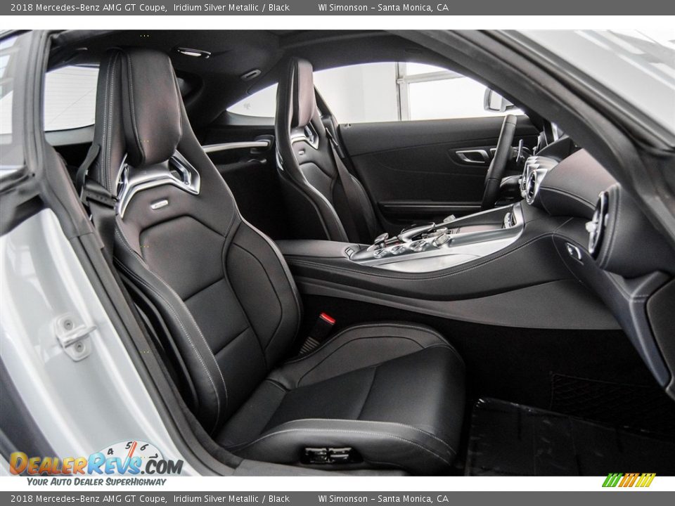 2018 Mercedes-Benz AMG GT Coupe Iridium Silver Metallic / Black Photo #6