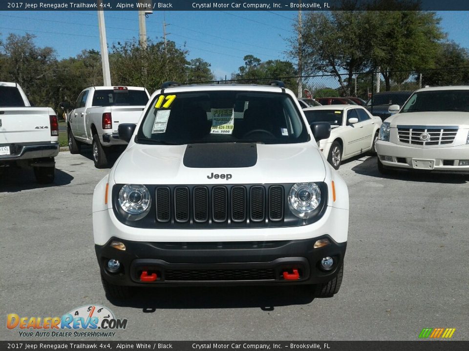 2017 Jeep Renegade Trailhawk 4x4 Alpine White / Black Photo #8