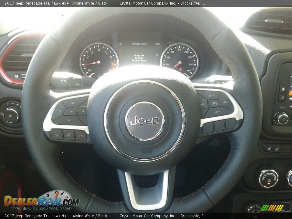 2017 Jeep Renegade Trailhawk 4x4 Alpine White / Black Photo #14