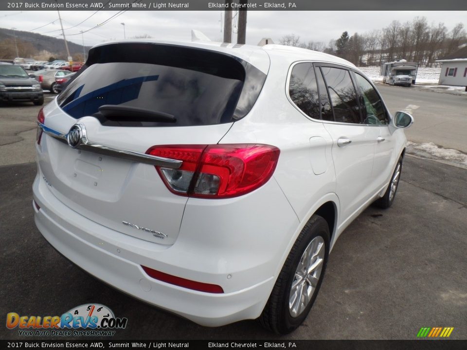 2017 Buick Envision Essence AWD Summit White / Light Neutral Photo #5