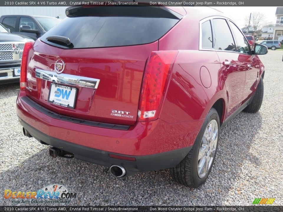 2010 Cadillac SRX 4 V6 Turbo AWD Crystal Red Tintcoat / Shale/Brownstone Photo #7