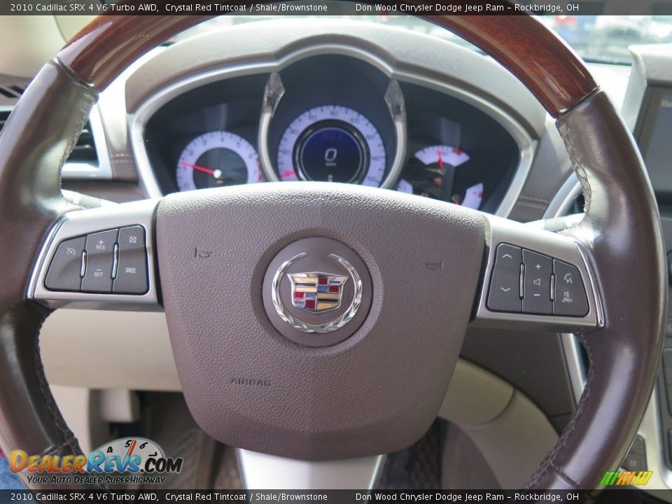 2010 Cadillac SRX 4 V6 Turbo AWD Crystal Red Tintcoat / Shale/Brownstone Photo #10