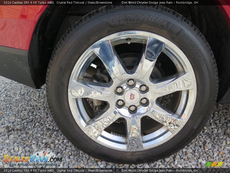 2010 Cadillac SRX 4 V6 Turbo AWD Crystal Red Tintcoat / Shale/Brownstone Photo #13