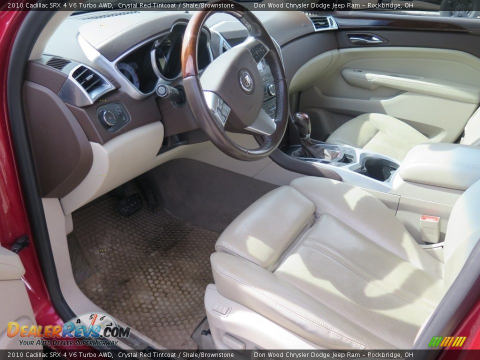 2010 Cadillac SRX 4 V6 Turbo AWD Crystal Red Tintcoat / Shale/Brownstone Photo #17