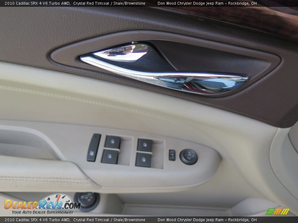 2010 Cadillac SRX 4 V6 Turbo AWD Crystal Red Tintcoat / Shale/Brownstone Photo #25