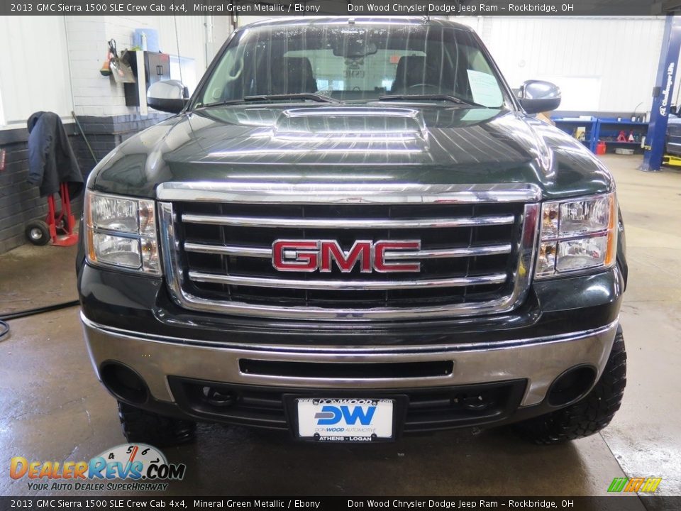 2013 GMC Sierra 1500 SLE Crew Cab 4x4 Mineral Green Metallic / Ebony Photo #4