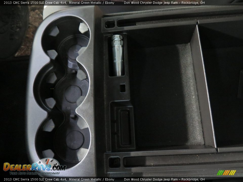 2013 GMC Sierra 1500 SLE Crew Cab 4x4 Mineral Green Metallic / Ebony Photo #16