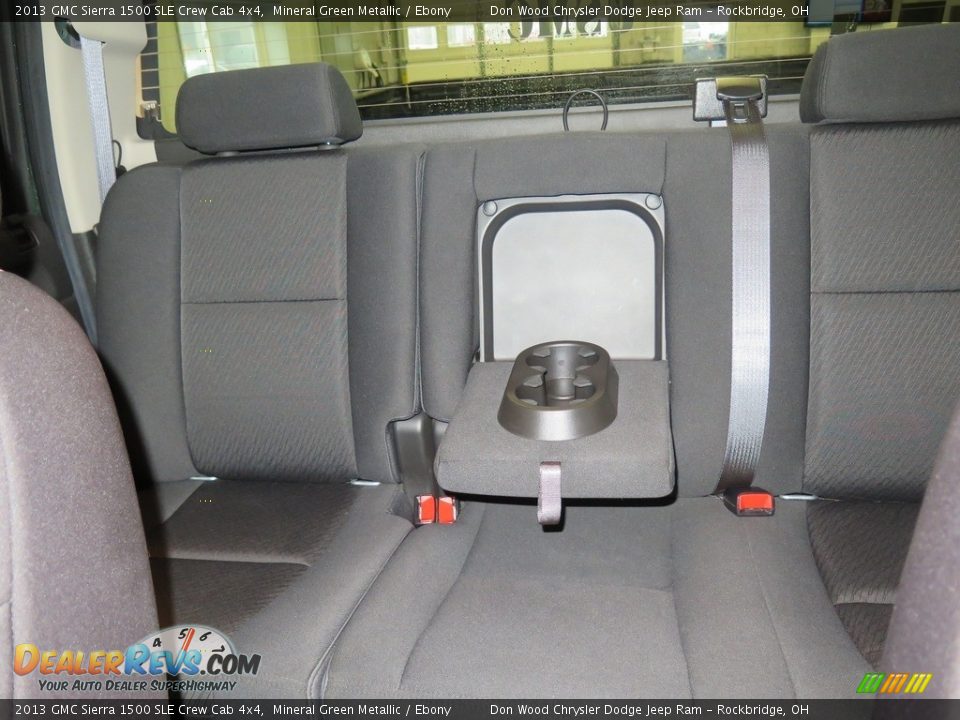 2013 GMC Sierra 1500 SLE Crew Cab 4x4 Mineral Green Metallic / Ebony Photo #17