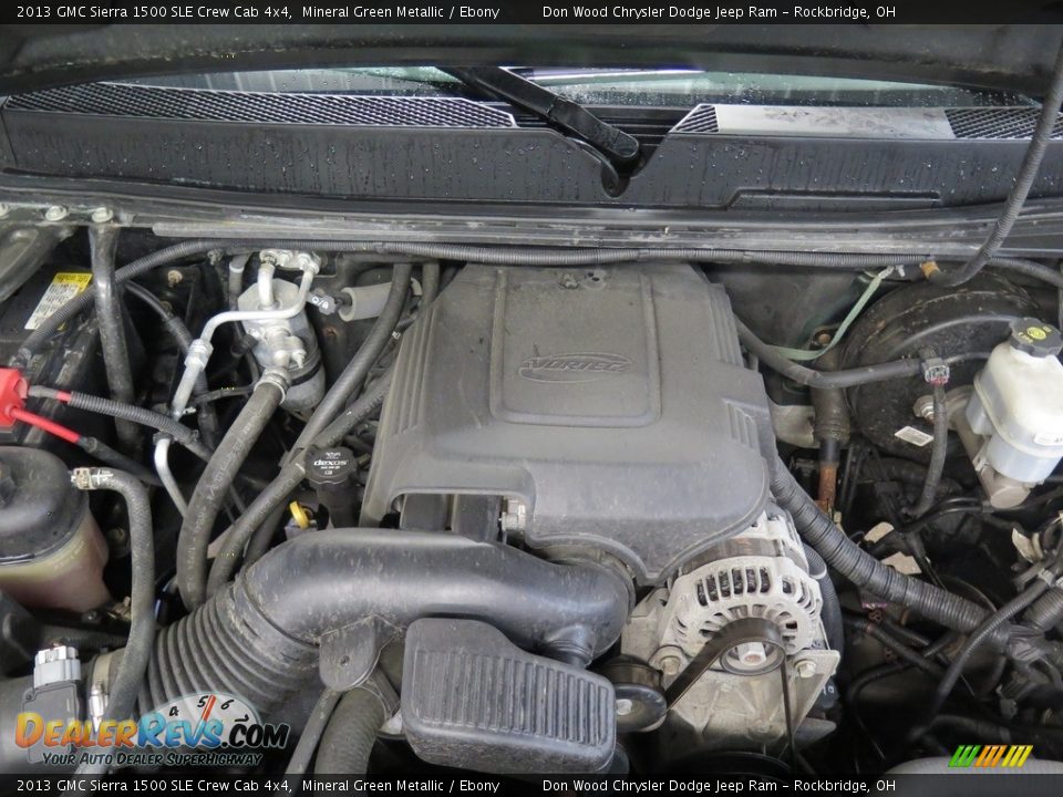 2013 GMC Sierra 1500 SLE Crew Cab 4x4 Mineral Green Metallic / Ebony Photo #20