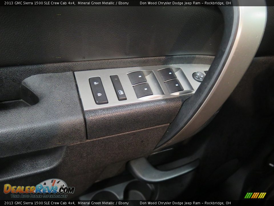 2013 GMC Sierra 1500 SLE Crew Cab 4x4 Mineral Green Metallic / Ebony Photo #30